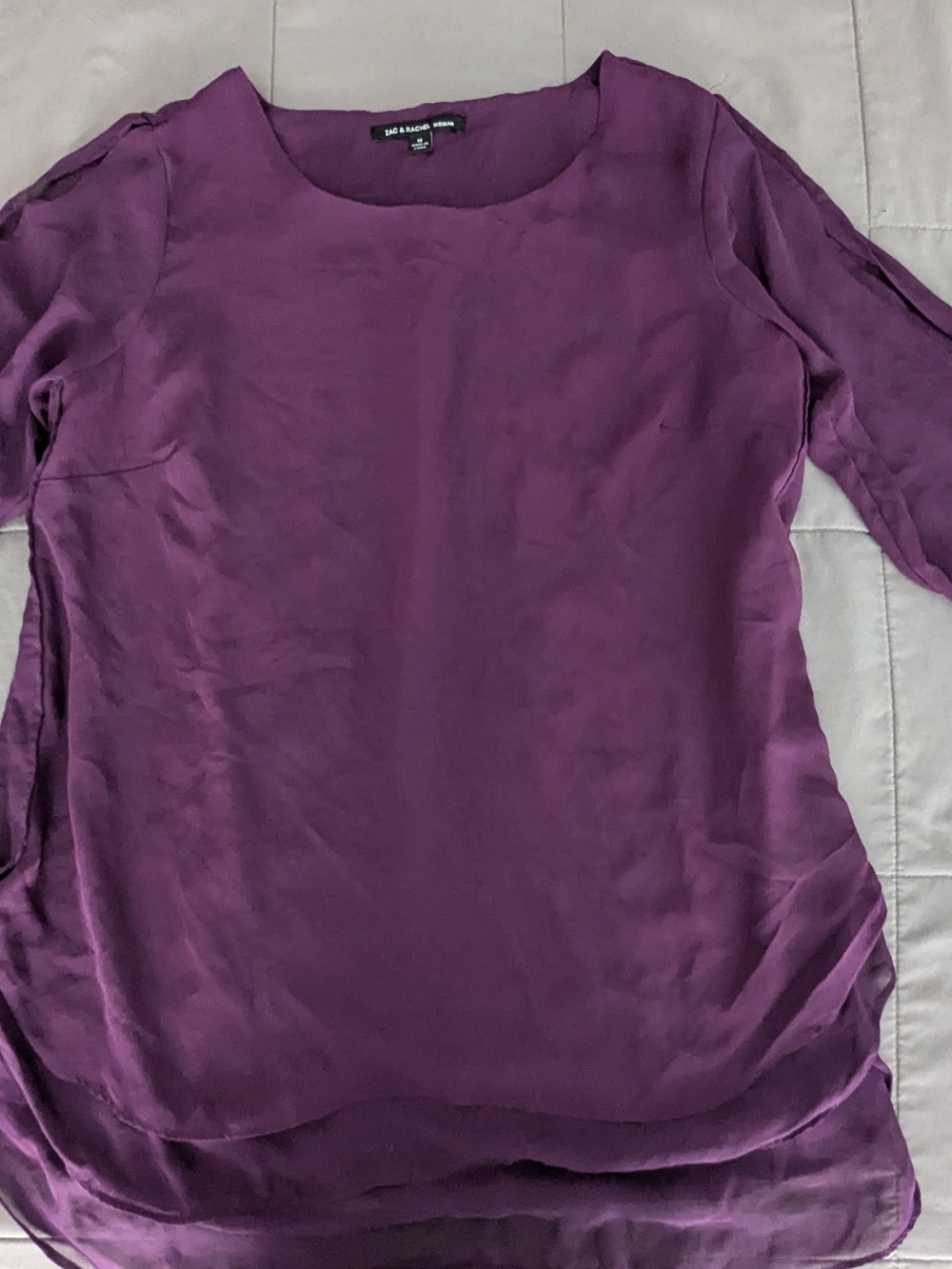 Zac & Rachel Deep Purple Long-Sleeve Tunic